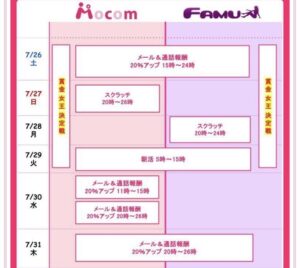 モコムのイベントカレンダー